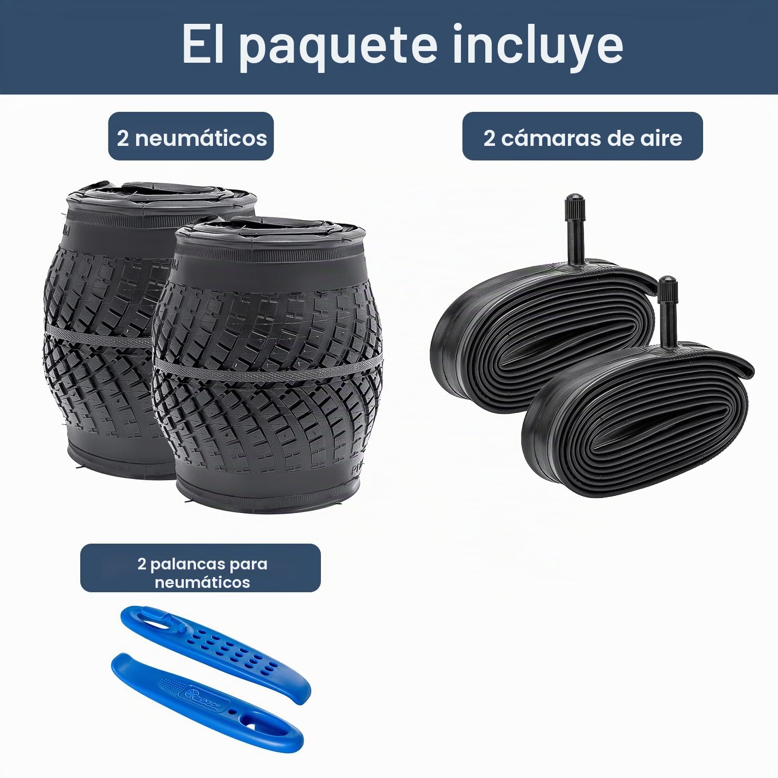 YUNSCM 2 neumáticos de bicicleta de 20 pulgadas de 20 x 2.35/60-406 y 20 pulgadas, válvula Schrader con 2 tiras de llanta compatibles con neumáticos y tubos de bicicleta de carretera de 20 x 2.30