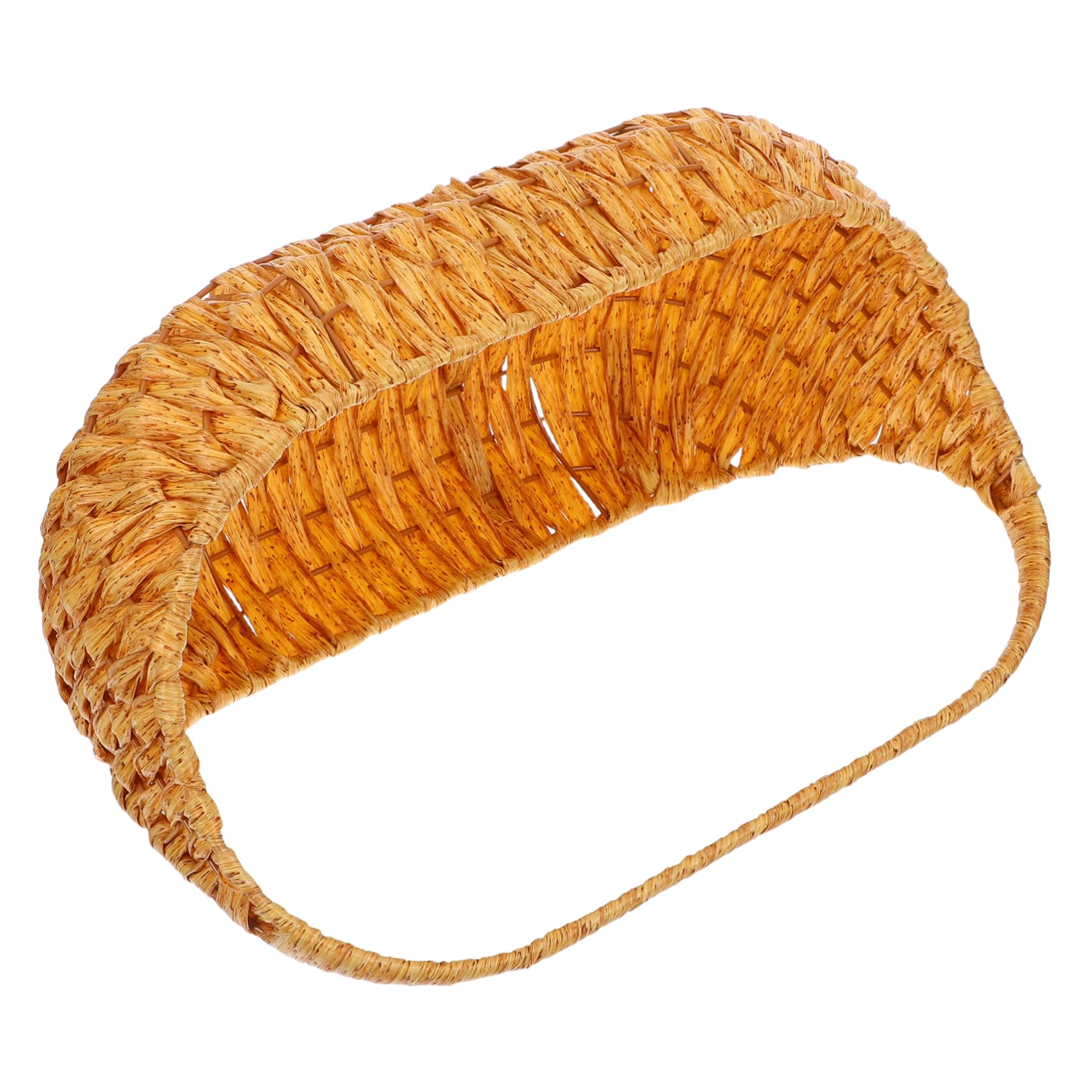 Sosoport Cesta de Mano Tejida para Picnic y Jardín Organizador Portátil para Cesta Artesanal Resistente con Estructura para Eventos y Almacenamiento Multifuncional Reutilizable