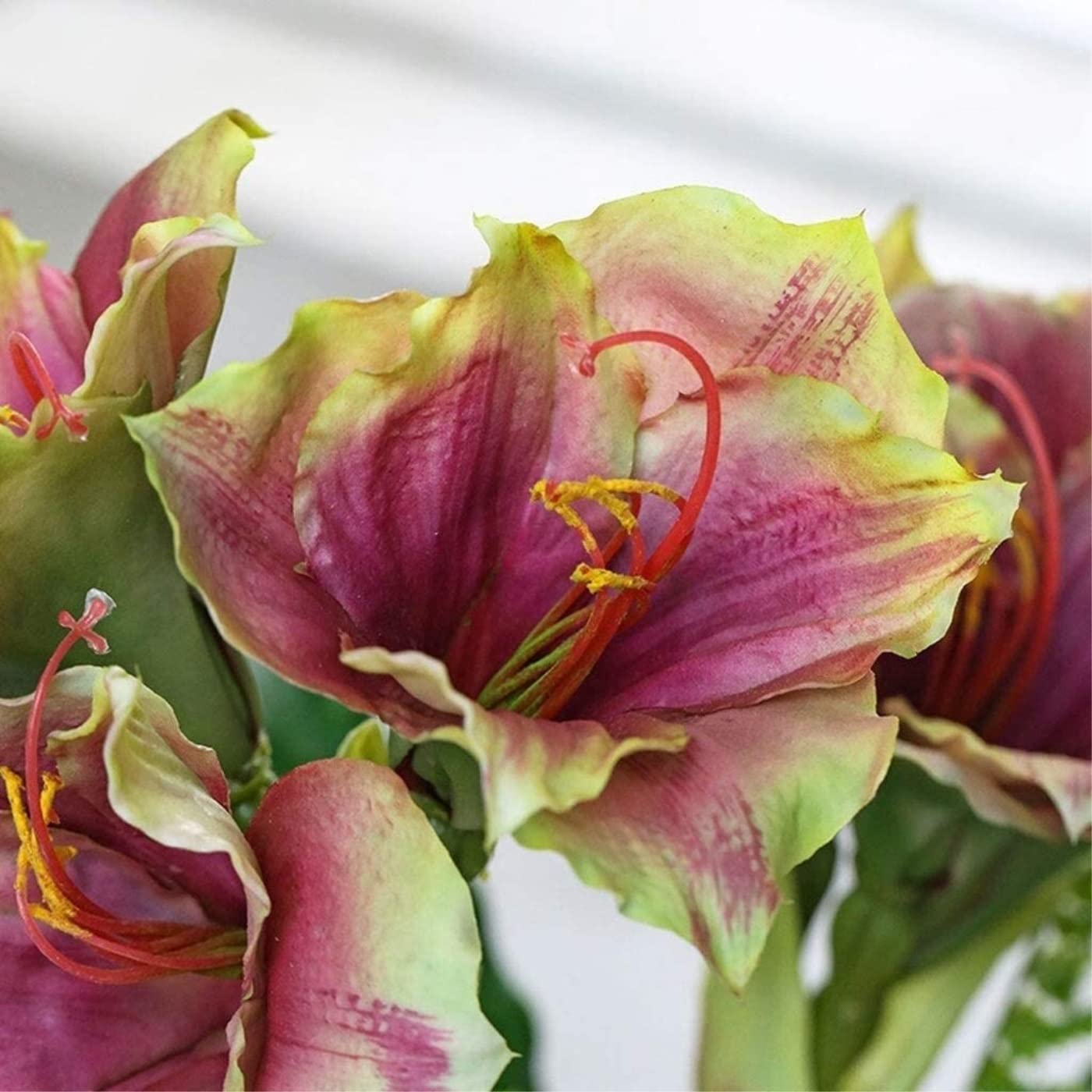 Künstliche Blumen Wunderschön Künstliche Blumen, Modernes Hippeastrum-Fälschungs-Blumenstrauß-Vasen-Set Für Dekoration Künstliche Blumen wie Echt