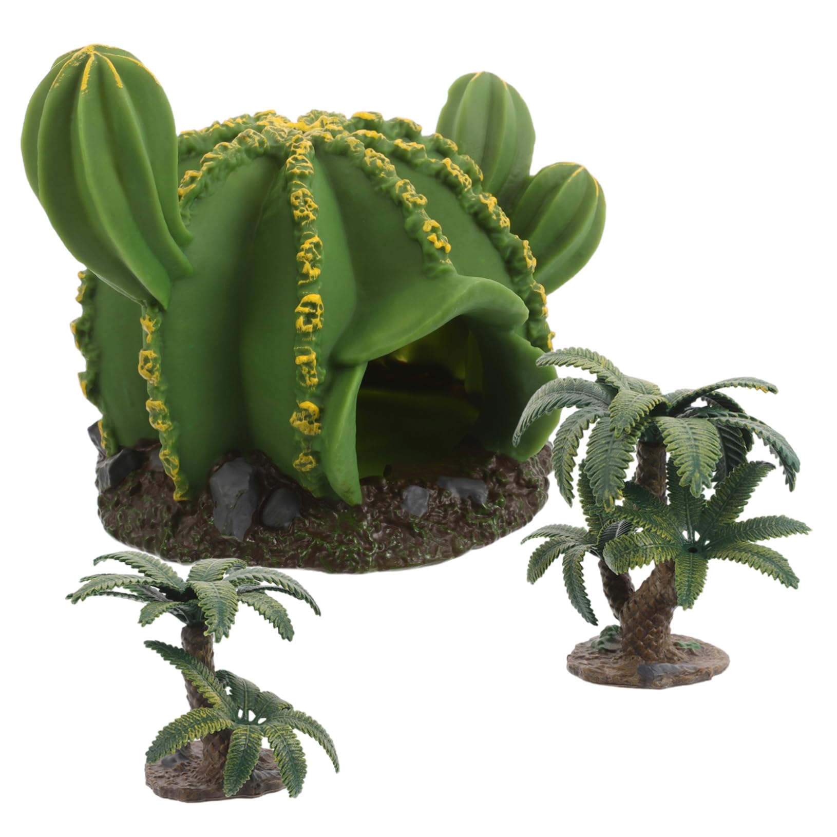 TOYANDONA 3pezzi Alberi in Miniatura di Realistiche Decorazioni Paesaggistiche per Acquari e Habitat di Rettili Accessori per Cactus e Piante del Deserto in Miniatura