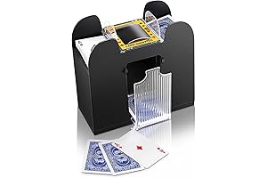 1-6 Deck Automatic Card Shuffler for UNO, Phase 10, Poker,Skip Bo Card Games