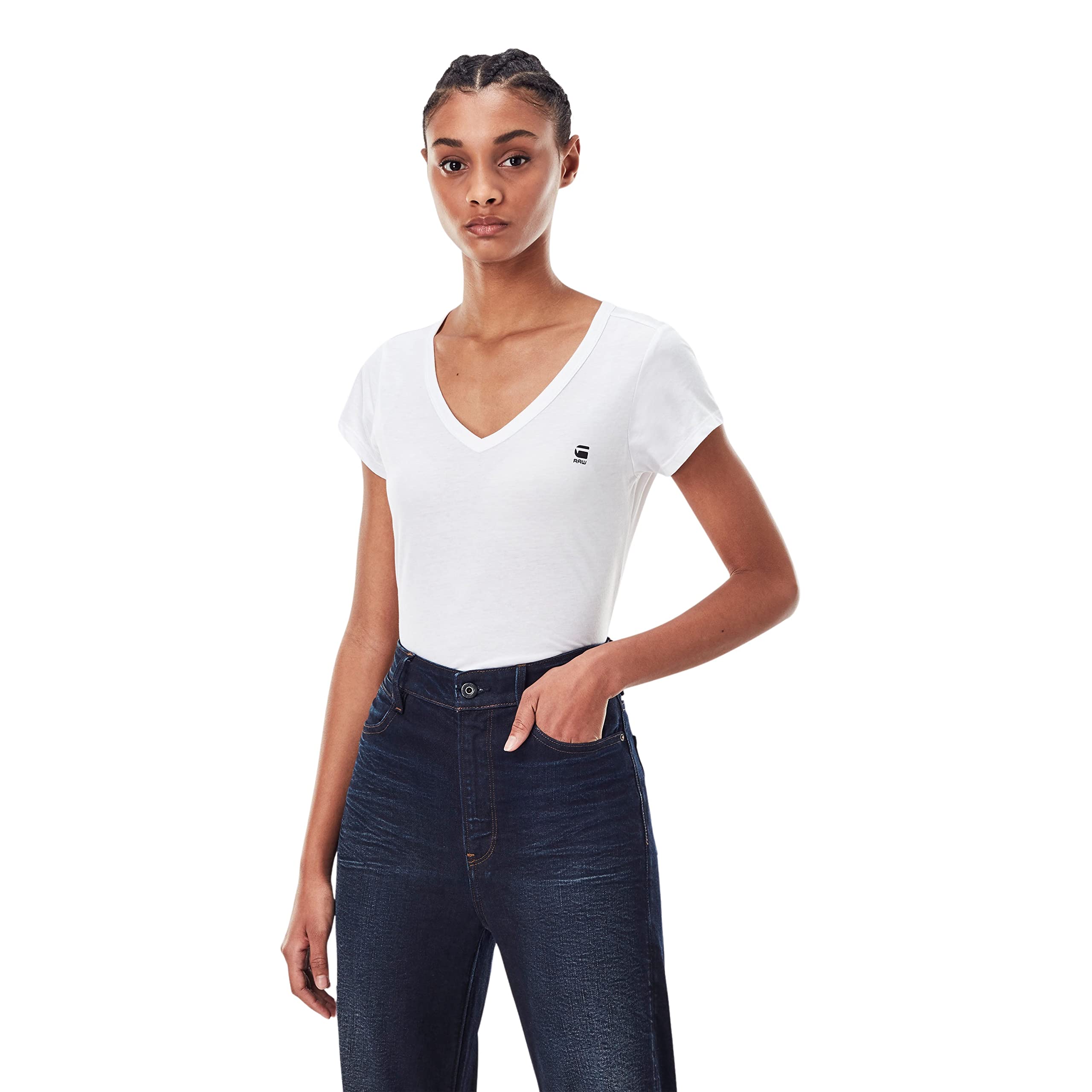 G-Star Raw Women's Eyben Slim V-Neck T-Shirt (pack of 1)