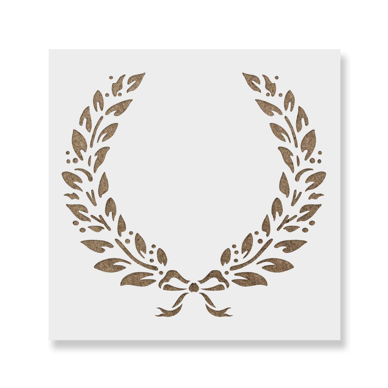 Laurel Wreath Stencil - Bring A Touch of Rural Elegance to Your Space with Farmhouse Home Decor