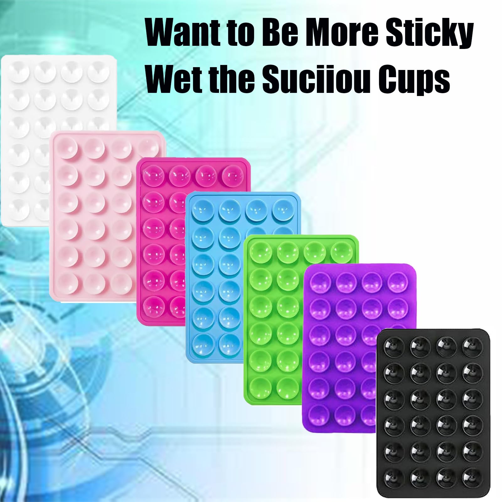 FlexiStick Mobile Grip Pad – afneembare siliconen houder