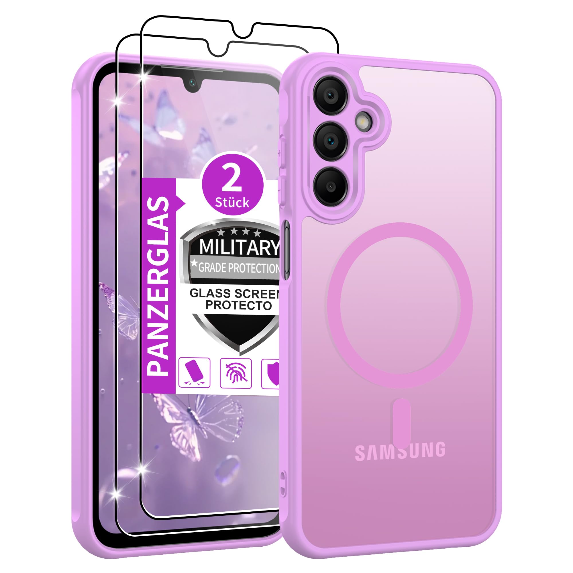 Jshru für Samsung Galaxy A15/A16/A56 5G/A17 /A26/A36/A37/A57 Hülle