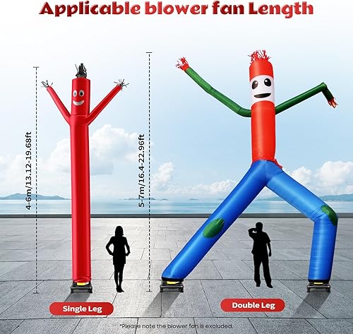 Miniatura 2 de Soplador de aire, resistente a la intemperie Air Dan cers - Ventilador inflable para hombre de tubo inflable para bailarines del cielo de 17.7