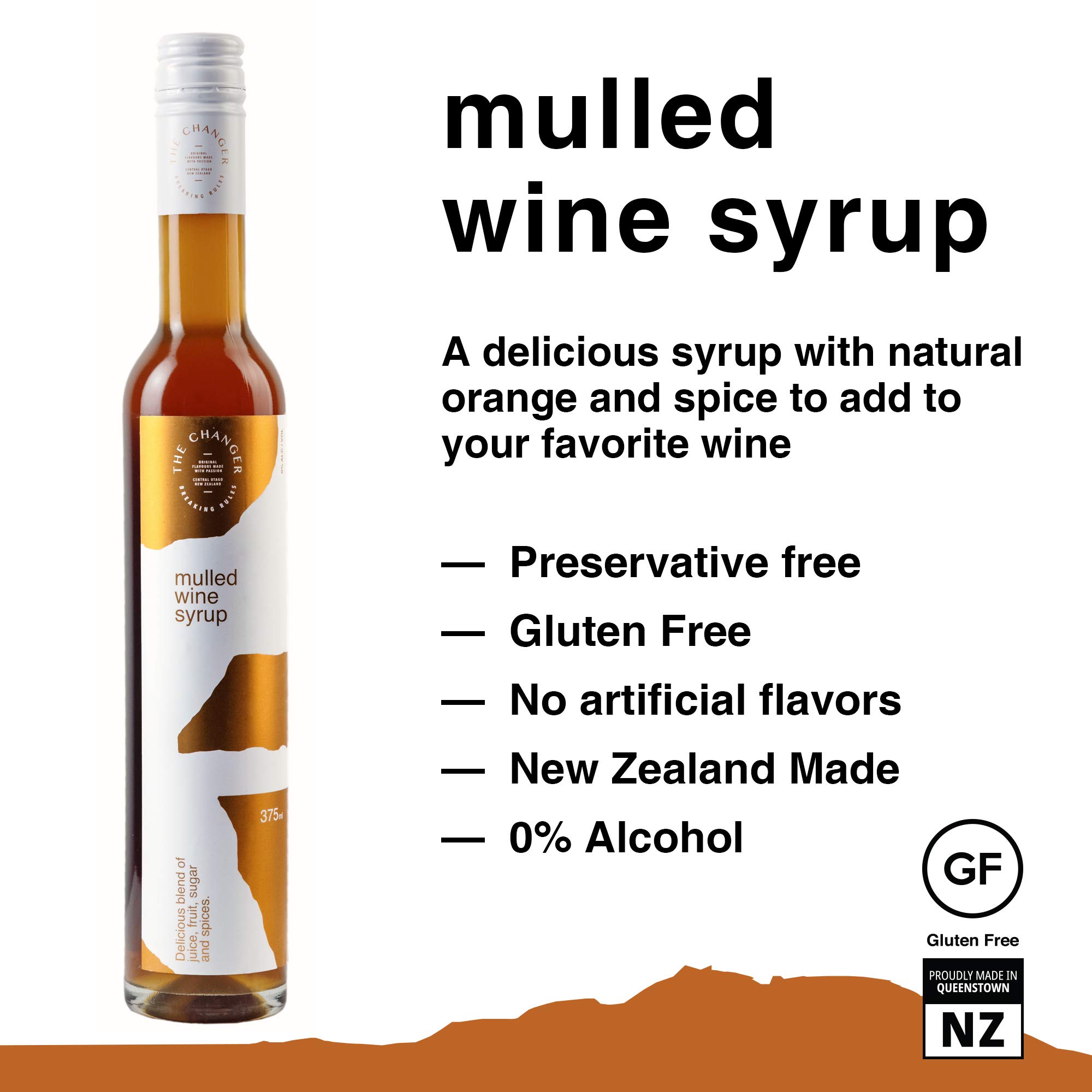 THE CHANGER Mulled Wine Syrup All Natural Syrup for Wine and