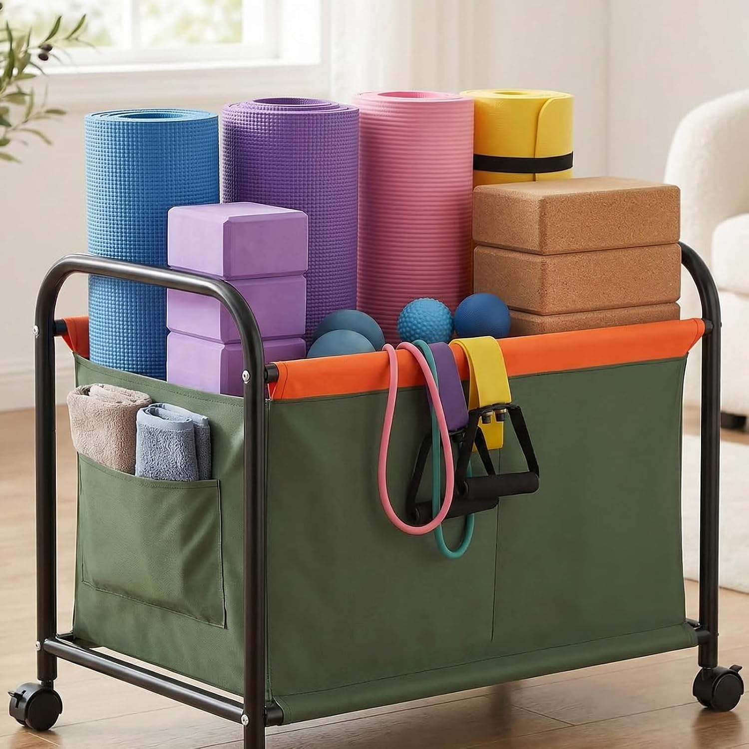 Toy Box for Boys Girls, Large Toy Chest Storage with 360° Rotatable Wheels, 100lbs Capacity, Kids Toy Storage Organizer for Bedroom, Living Room, Nursery, Laundry Room (Green)
