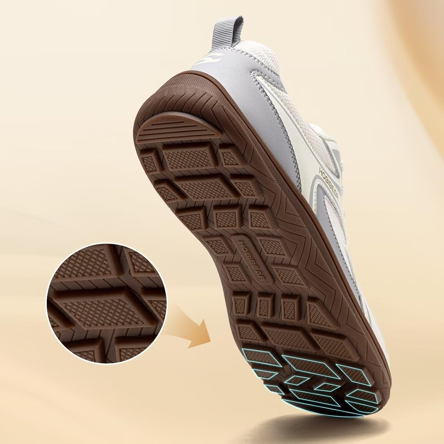 HOBIBEAR Unisex Wide Toe Barefoot Shoes Minimalist Sneakers for Men Women Lace-up Walking Shoes - Image 6