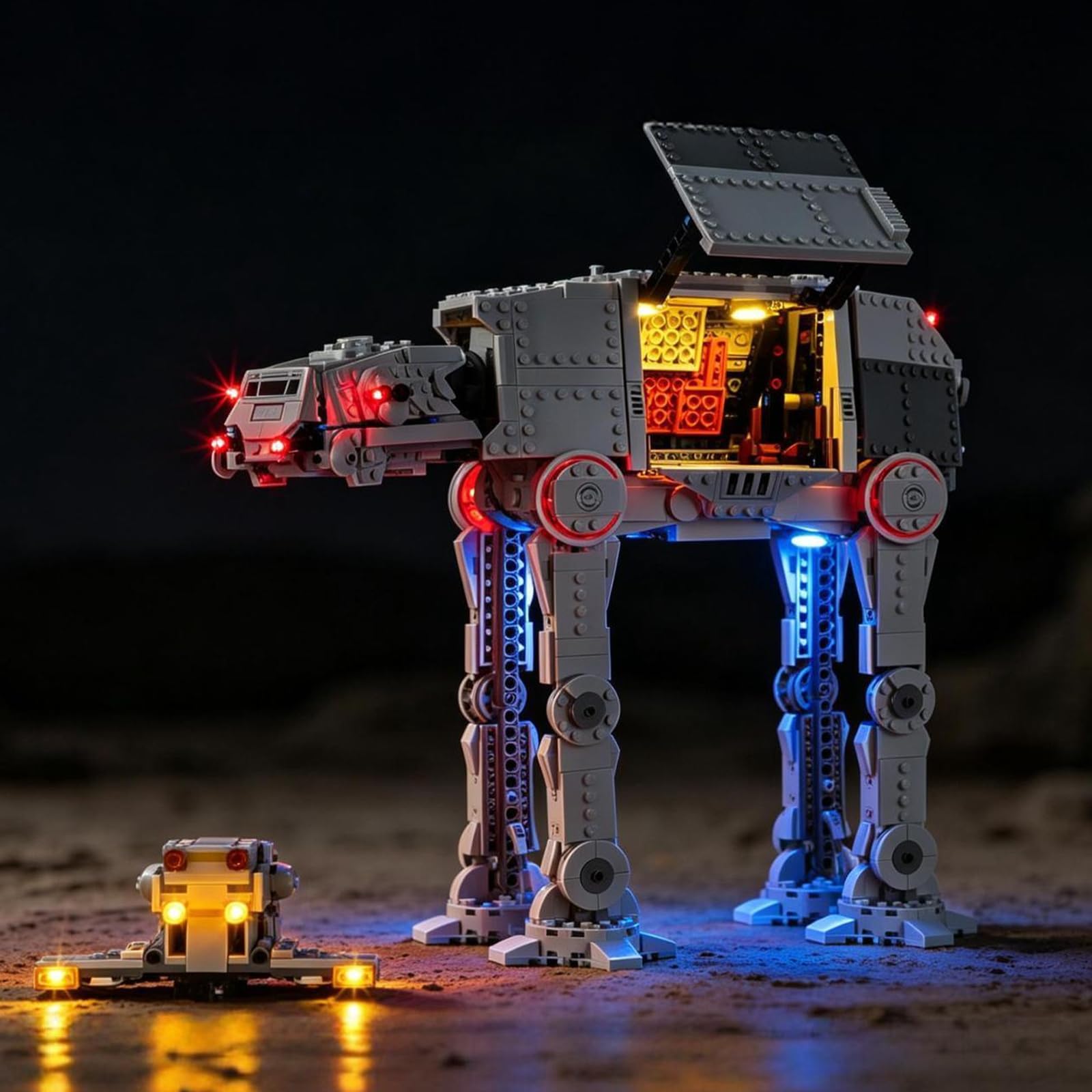 BRIKSMAX Zestaw oświetleniowy LED do Lego 75454 AT-AT z resztkami Imperium z INT-4 - kompatybilny z Lego Star Wars klocków konstrukcyjnych, bez zestawu Lego