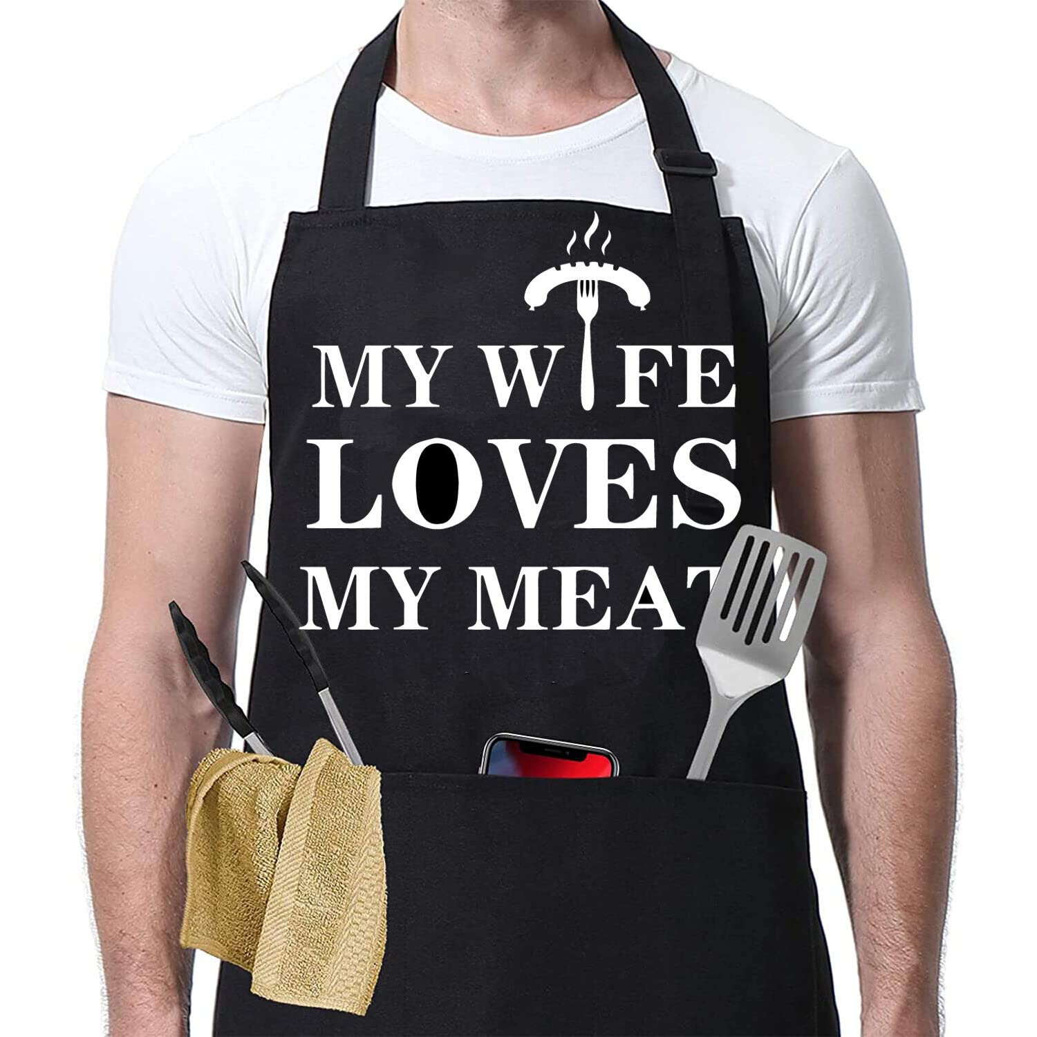 Novelty Funny Apron Men Women Chef Cooking Kitchen Bib BBQ Gifts Baking For Him