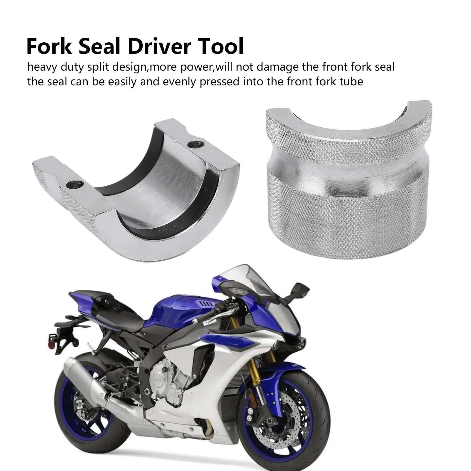 Outil de Pilote de Joint de Fourche de Moto, Métal, Réglable Universel, 35mm à 55mm, Installation de Joint de Fourche