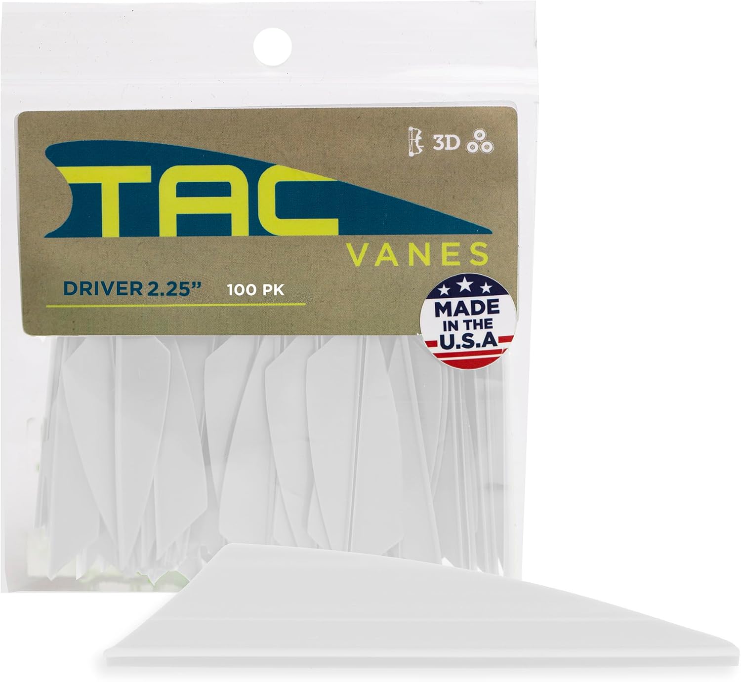 TAC Vanes Driver Hybrid Vanes, Vanes for Archery Bowhunting and Recreational Shooting