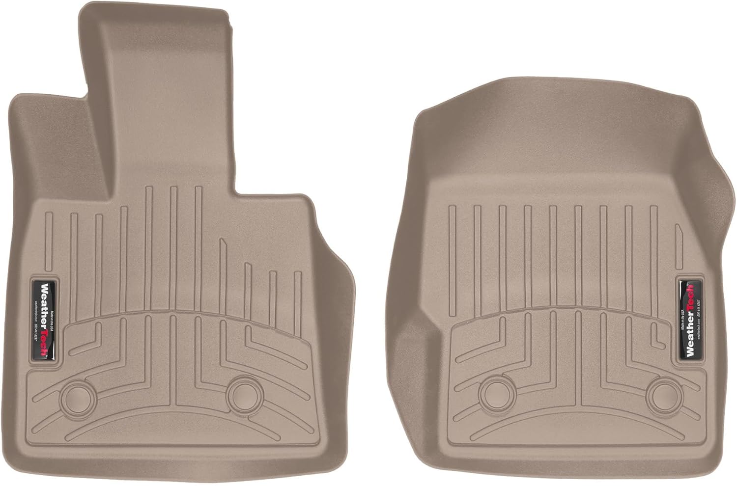 WeatherTech Custom Fit FloorLiners for Alfa Romeo Stelvio Quadrifoglio, Stelvio, 1st Row (4412361), Black