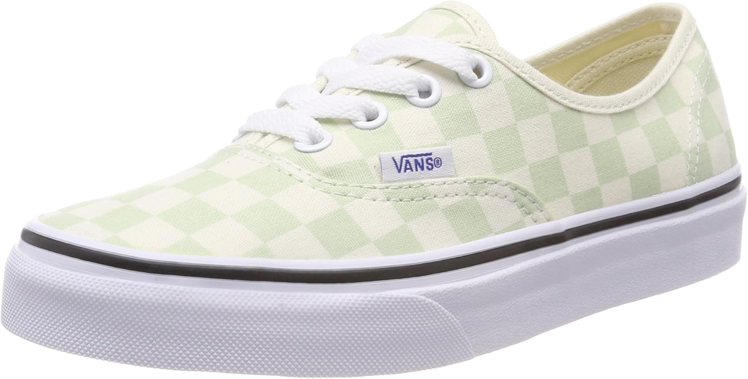 Vans Women's Low-Top Sneakers 11 Women/9.5 Men Green Checkerboard Ambrosia Classic White Q8j