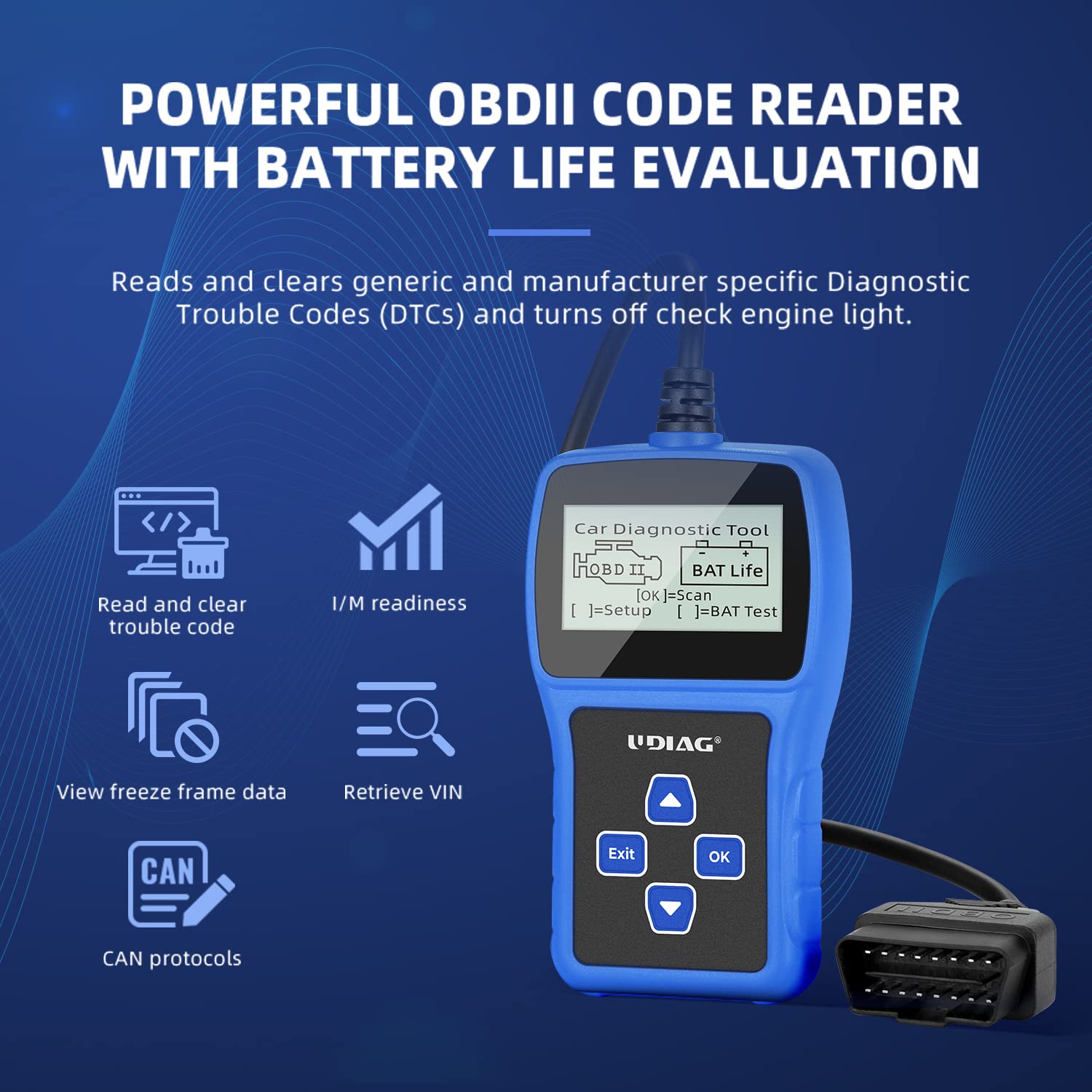 Amazon.co.jp: UDIAG CR800 最新 obd2 診断機 日本語 obd2 故障診断機