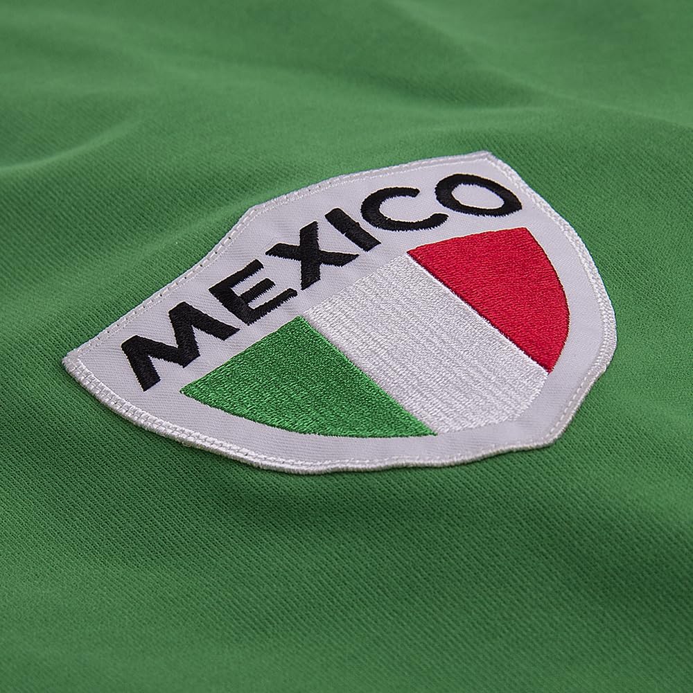 COPA Football - Messico Pelé Anni '80 - Maglia da Calcio rétro - Uomo - XS - Verde