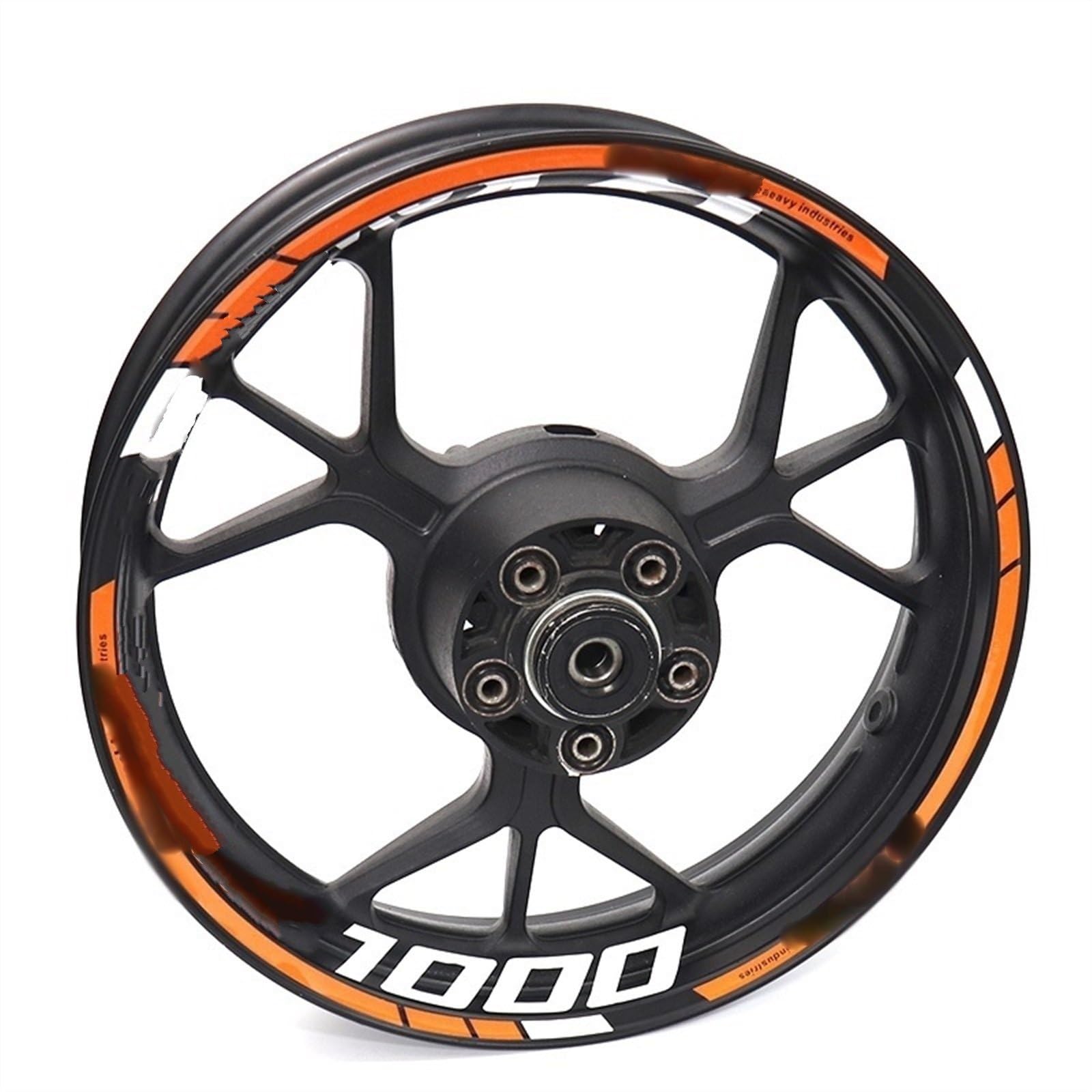Motorcycle Wheel Stickers Reflective Rim Motorbike Waterproof Decals for Kawasaki for VERSYS 1000 Decorative(Color17)