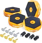POWERTEC Bench Dog Puck - Fits 3/4" Dog Hole on Work Bench & T Track, Ideal for Sanding, Routing, Finishing & Painting, T Track Accessories - 4PK (71820)
