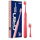 GRIN Electric Toothbrush With 2 Extra Brush Head & Carry Case for Men & Women | Sonic Technology Smart Notification Timer Vibrating IPX Waterproof Professional-Grade Deep Clean Travel-Friendly 3 High performance Modes | Miami Coral gallery image