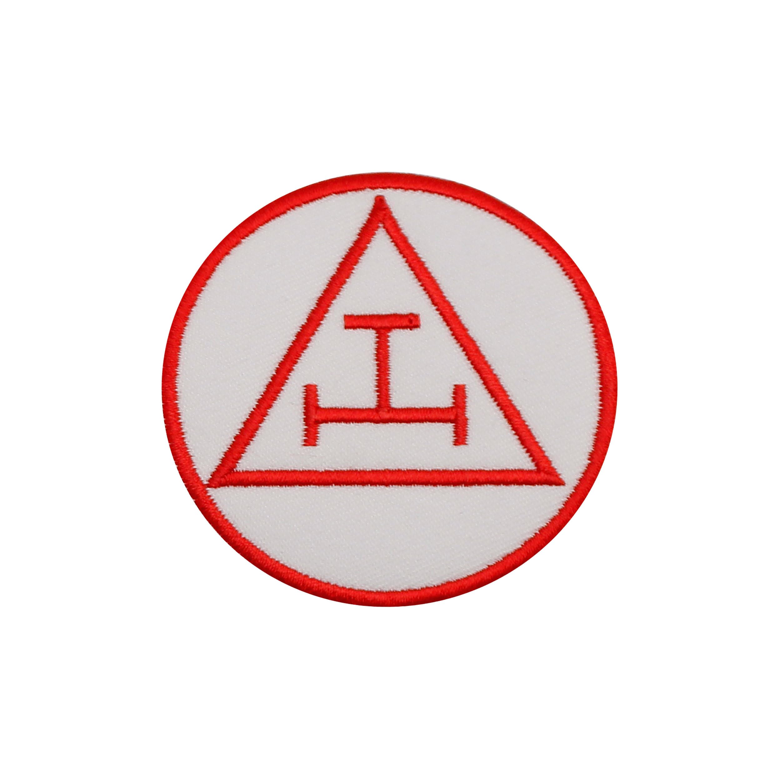 Masonic Royal Arch Masonry Patch - Machine Embroidered Iron on Emblem no Sewing Needed - 3x3 Inches Masonic Badge for Aprons, Vests, Bags &amp; Apparel