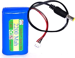 MAEnt™ 7.4V Li-ion 18650 Lithium ion Rechargeable Battery Pack 2S 8.4V Battery Pack for GPS i Pod P sp/DVD/mp4 Tablet PC Drones Project Work Industrial Equipment (2200 mah)