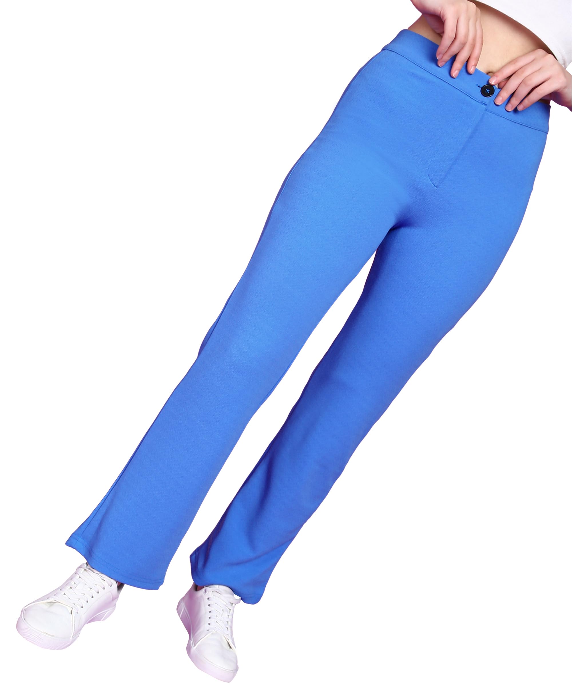 Self-Designed Solid Formal Trouser for Women | Office Wear Trouser for Women | Casual Stylish Trouser for Women | Straight Fit Trouser for Women-image-46