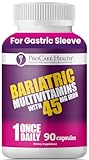 Bariatric Multivitamin 45mg Iron – Once Daily Capsule for Gastric Bypass, Sleeve & Post-Op Support – 90 Easy-to-Swallow Capsules, 3-Month Supply, No Artificial Colors, Gluten-Free