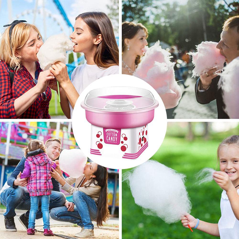 500W Macchina per Zucchero Filato Elettrico, Macchina per Lo Zucchero Filato per La Casa con Accessori, Macchina per Zucchero Filato Elettrico Professionale Ideale Ad Ogni Festa per Bambini