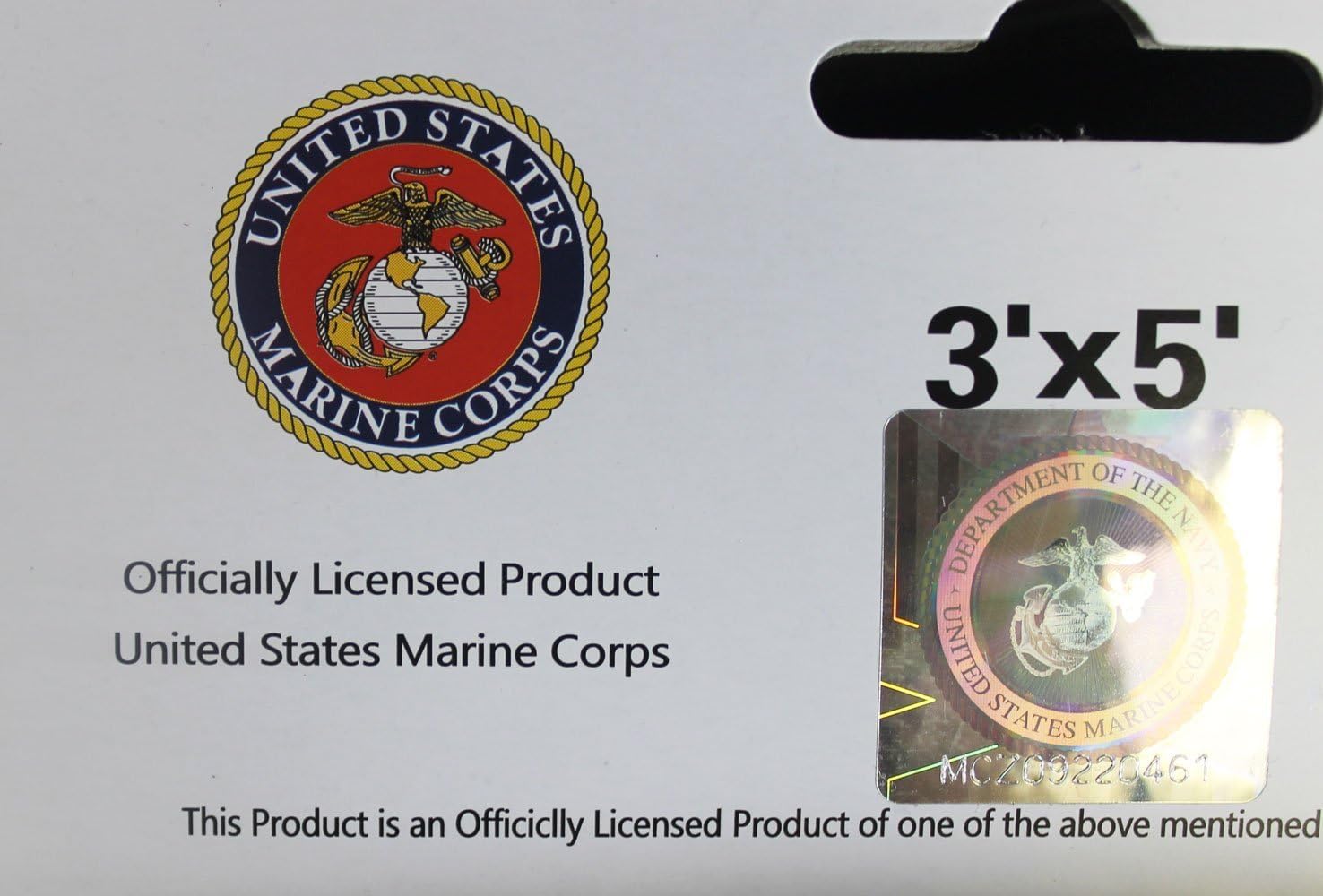 K's Novelties Officially Licensed U.S. Marines 3' x 5' Double Sided Embroidered Flag