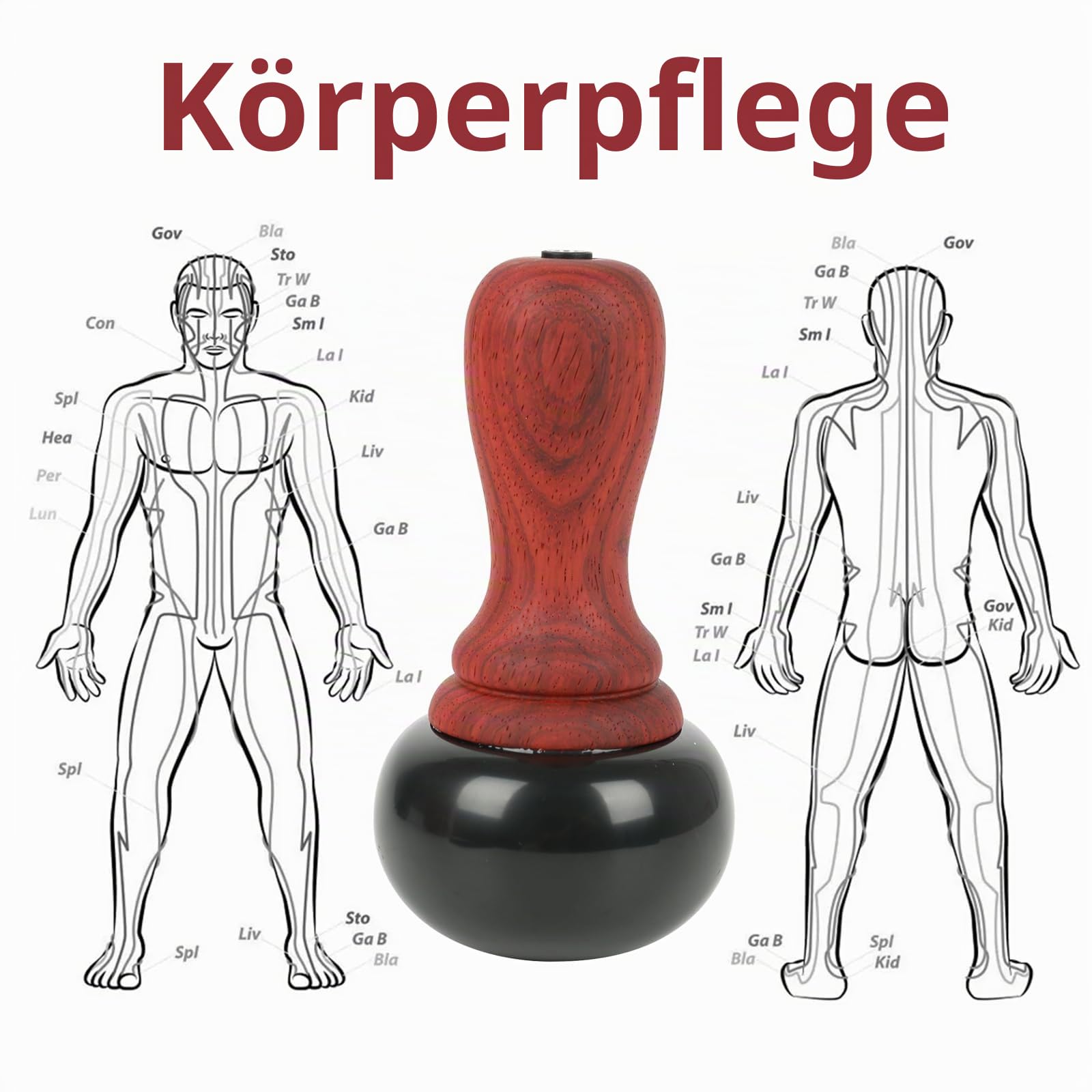 Elektrisches Hot-Stone-Massagegerät, Natürliches Bian-Stein Gua Sha-Kratzmassagegerät mit Fünf-Gang-Temperaturregelung für die Entspannungsbehandlung zu Hause, SPA, Schmerzlinderung