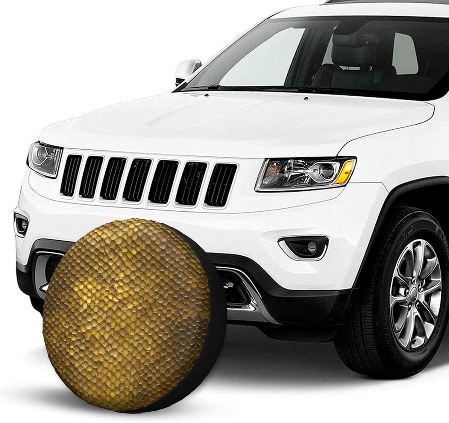 Bee Print Tire Cover Universal Spare Wheel for Trailer Rv SUV Truck Camper Travel Accessories