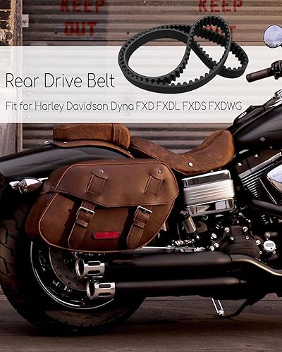 Miniatura 3 de Correa de transmisión trasera 133T de 1-1/2 pulgadas, repuesto 40015-90 1204-0050, compatible con Harley Davidson FXD FXDL FXDS FXDWG Dyna Super