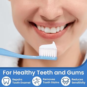 Pearlie White Active Remineralization Fluoride Free Toothpaste - 3.8oz/110gm - Remineralizing Toothpaste for Tooth Enamel Repair - Helps Remove Stains - Contains Hydroxyapatite and Xylitol - Pack of 4
