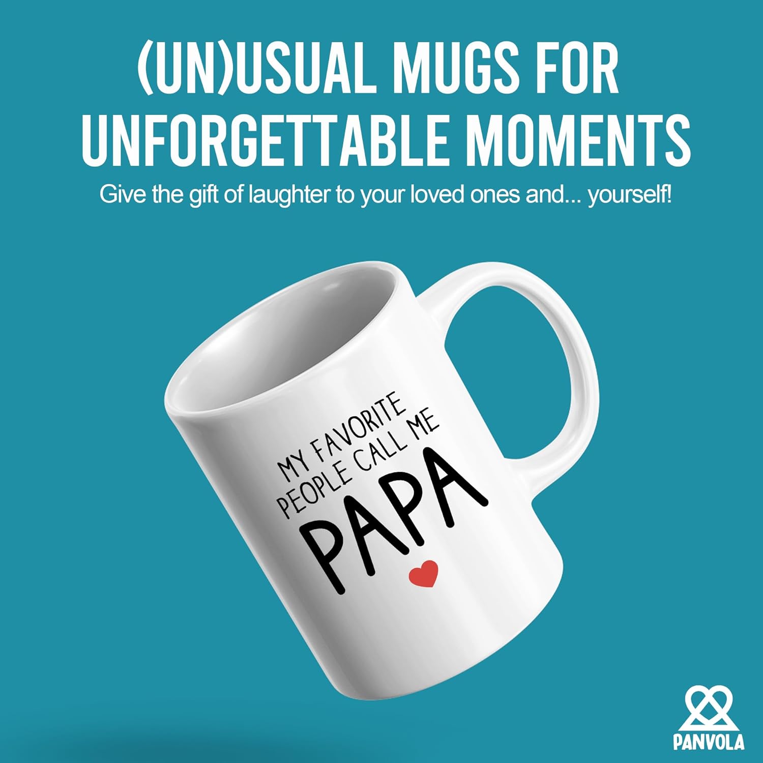 My Favorite People Call Me Papa Coffee Mug Father's Day Funny Gift to Daddy from Daughter Son Grandpa Mug Gifts from Granddaughter Grandson Ceramic Cup Novelty Drinkware 11oz White (11 oz) - Image 2