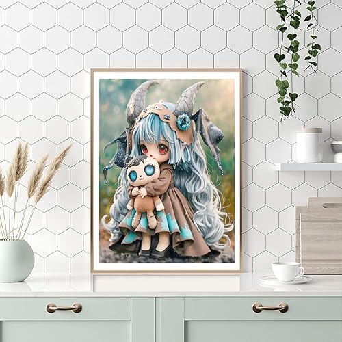 Miniatura 3 de nekpiahu Kits de pintura de diamantes góticos para adultos, kits de pintura de diamantes góticos para principiantes, puntos de diamante de