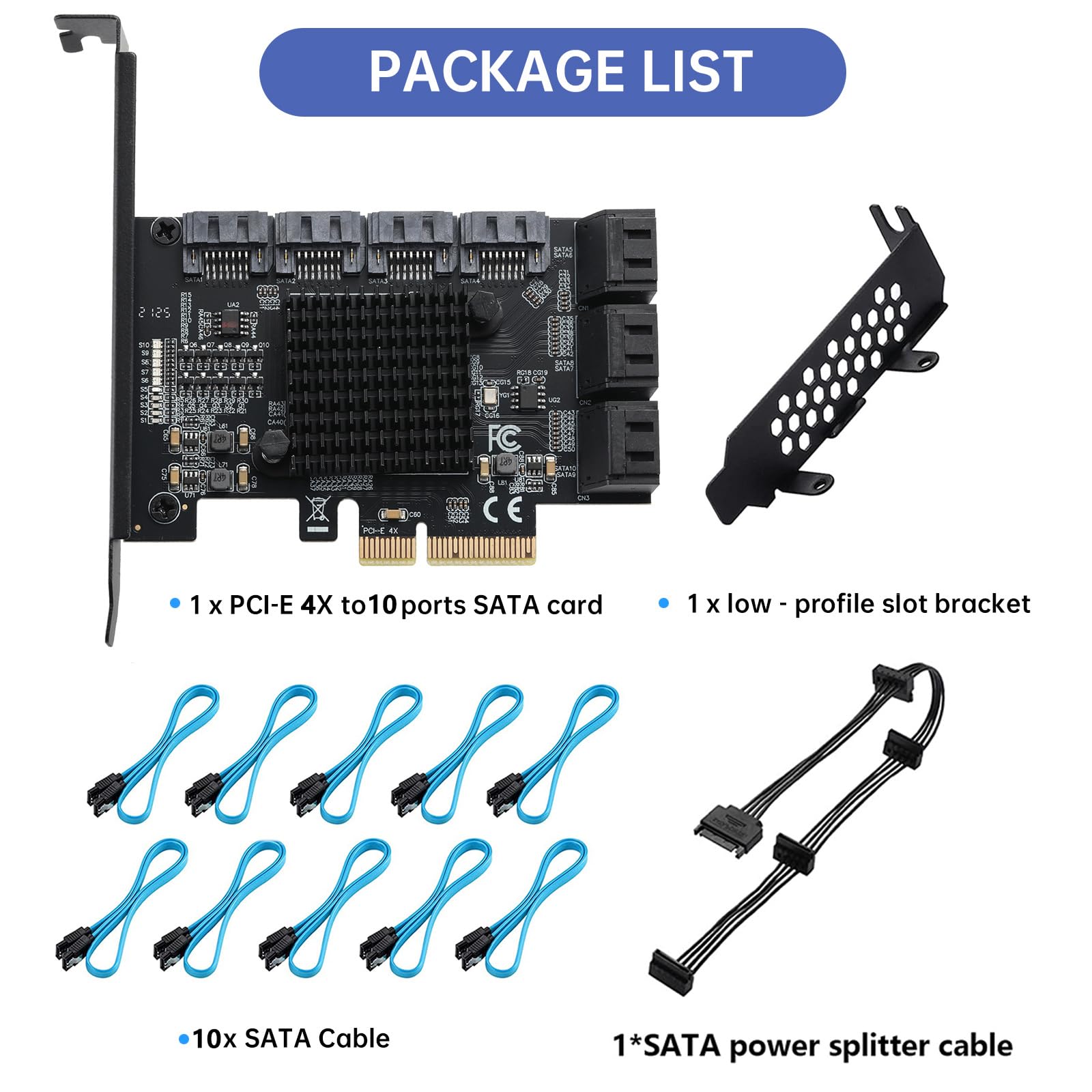 10 Port PCIE to SATA 3.0 Card - Expand Storage! -7