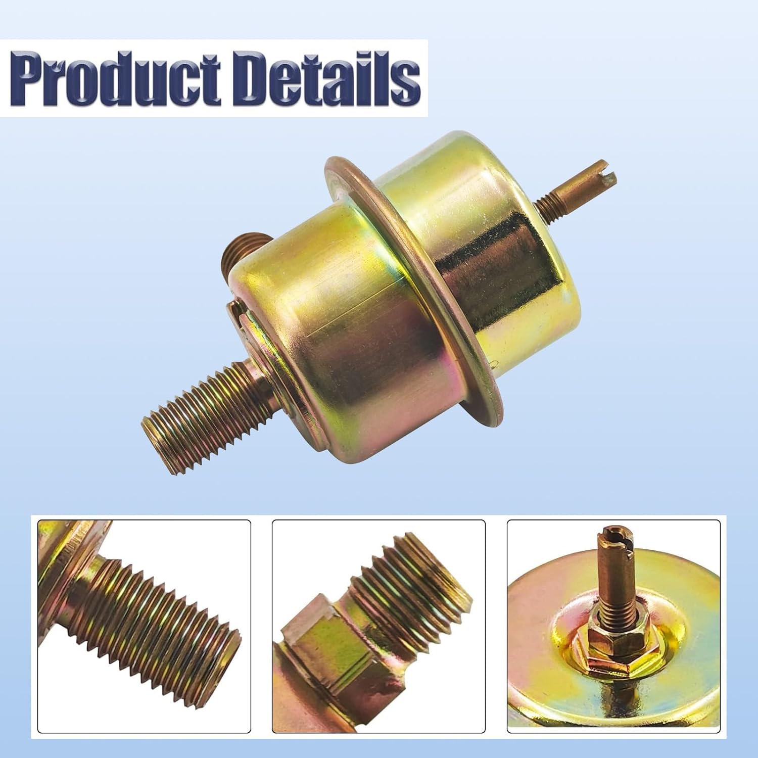 0280161007 Fuel Pressure Regulator Damper Compatible With 1976-1981 Mercedes Benz W116 W123 W126 280E 280CE 280SE 450SL 450SEL 450SLC 92811023102 A0000780592