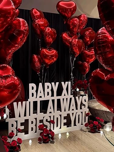 Miniatura 4 de Globo de corazón rojo de 18 pulgadas, 20 globos en forma de corazón, globos de aluminio para decoración de bodas, fiestas, cumpleaños