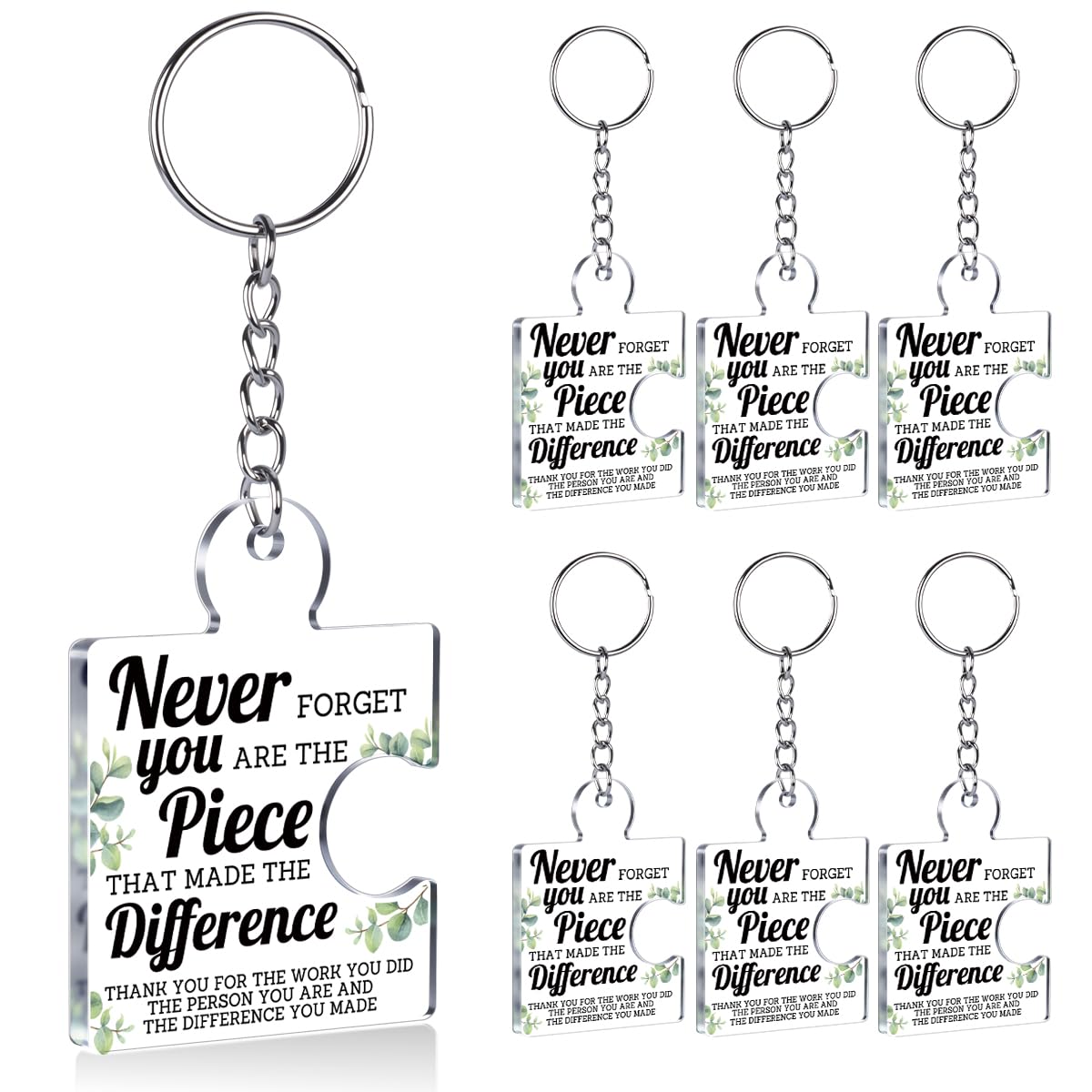 Team Appreciation Gifts Bulk Thank You Keychains for Coworkers