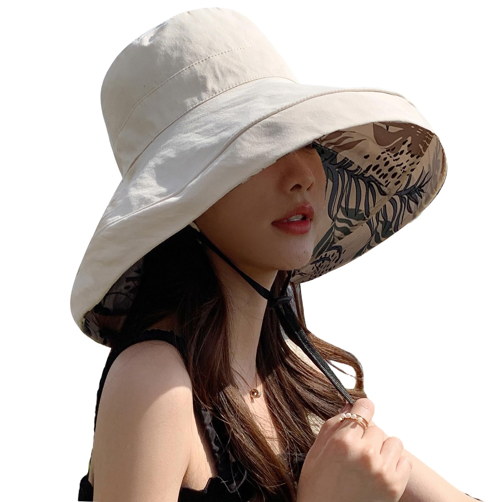 HUAMULAN Wide Brim Reversible Sun Hat