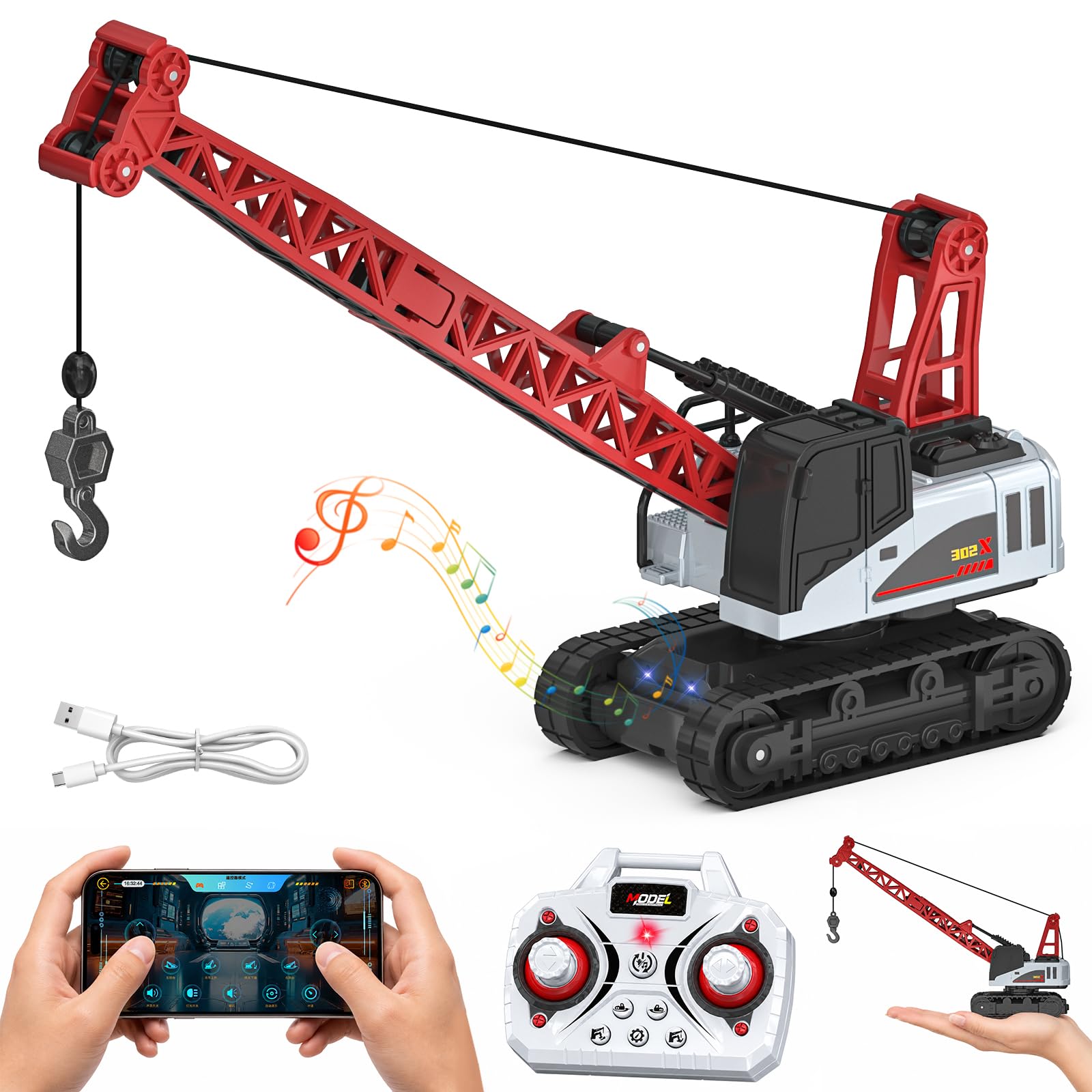 Mini Remote Control Forklift Toy - RC Construction Vehicle -10