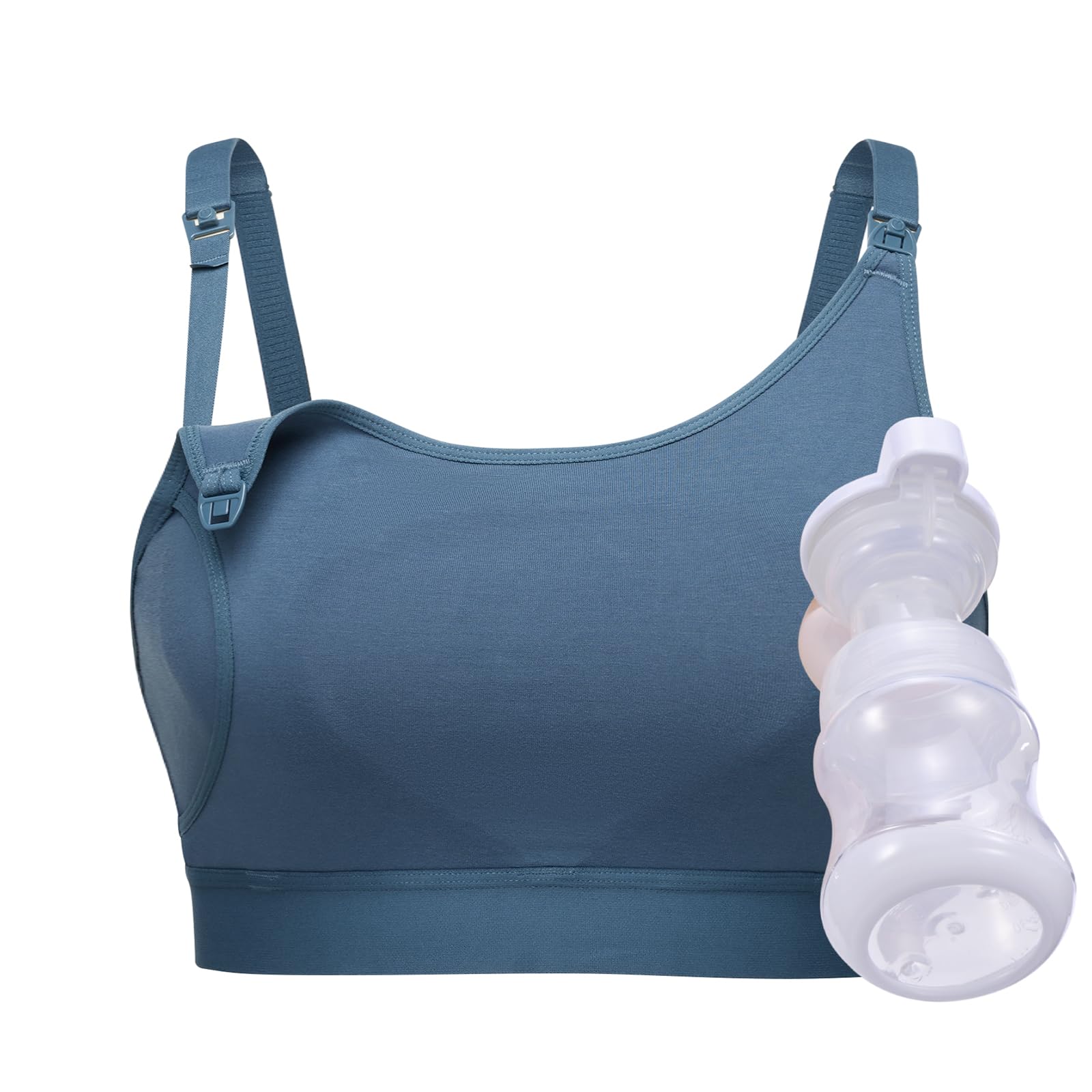 momcozy Sujetador Lactancia Ajustable, Sujetador de Extracción Manos Libres, Brasier de Maternidad sin Aros 2 en 1 para Extracción & Lactancia — view 10