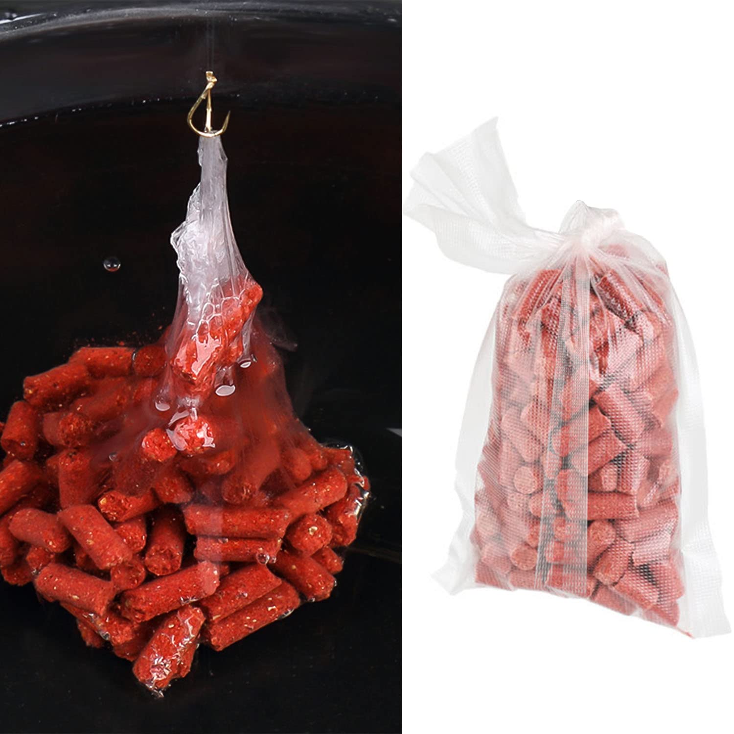 50 Sacchetti PVA Solubili In Acqua A Rapida Dissoluzione Per Pesca Alla Carpa | Marca Generica - 3