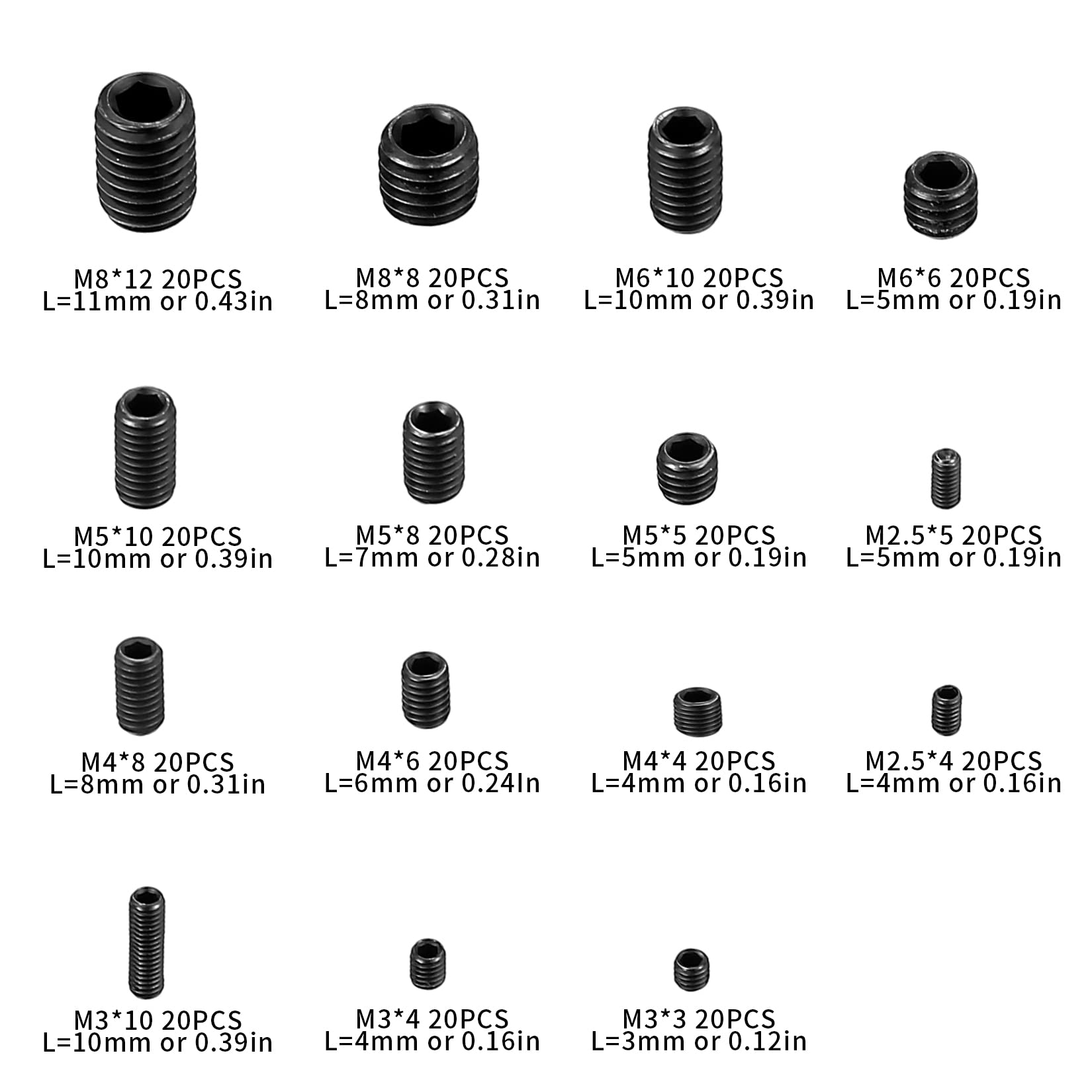 Viti A Testa Piatta Con Esagono Incassato, In Alluminio 6063. M2, M2.5, M3, M4, M5, M6, M8.