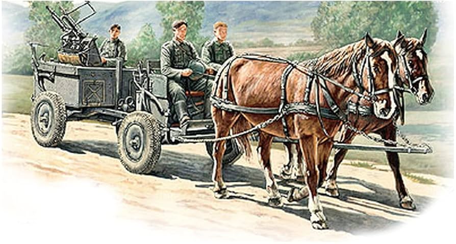 Amazon | リッチモデル 1/35 ドイツ軍 IF.5型馬車MG34連装機銃