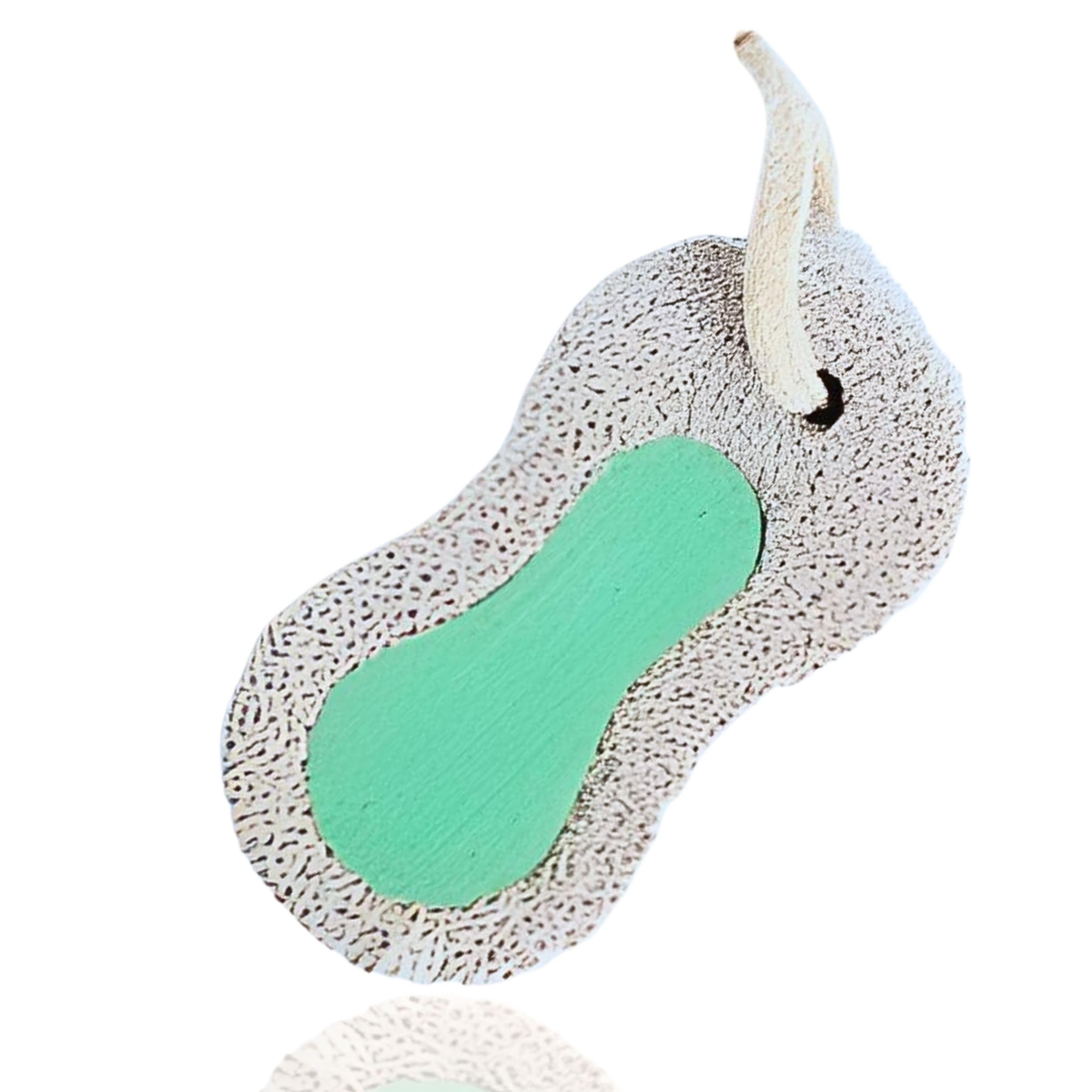 PARENCE.- Piedra pómez pelada natural con cordón - 10x5x1,8 cm - Tratamiento de pies, pedicura