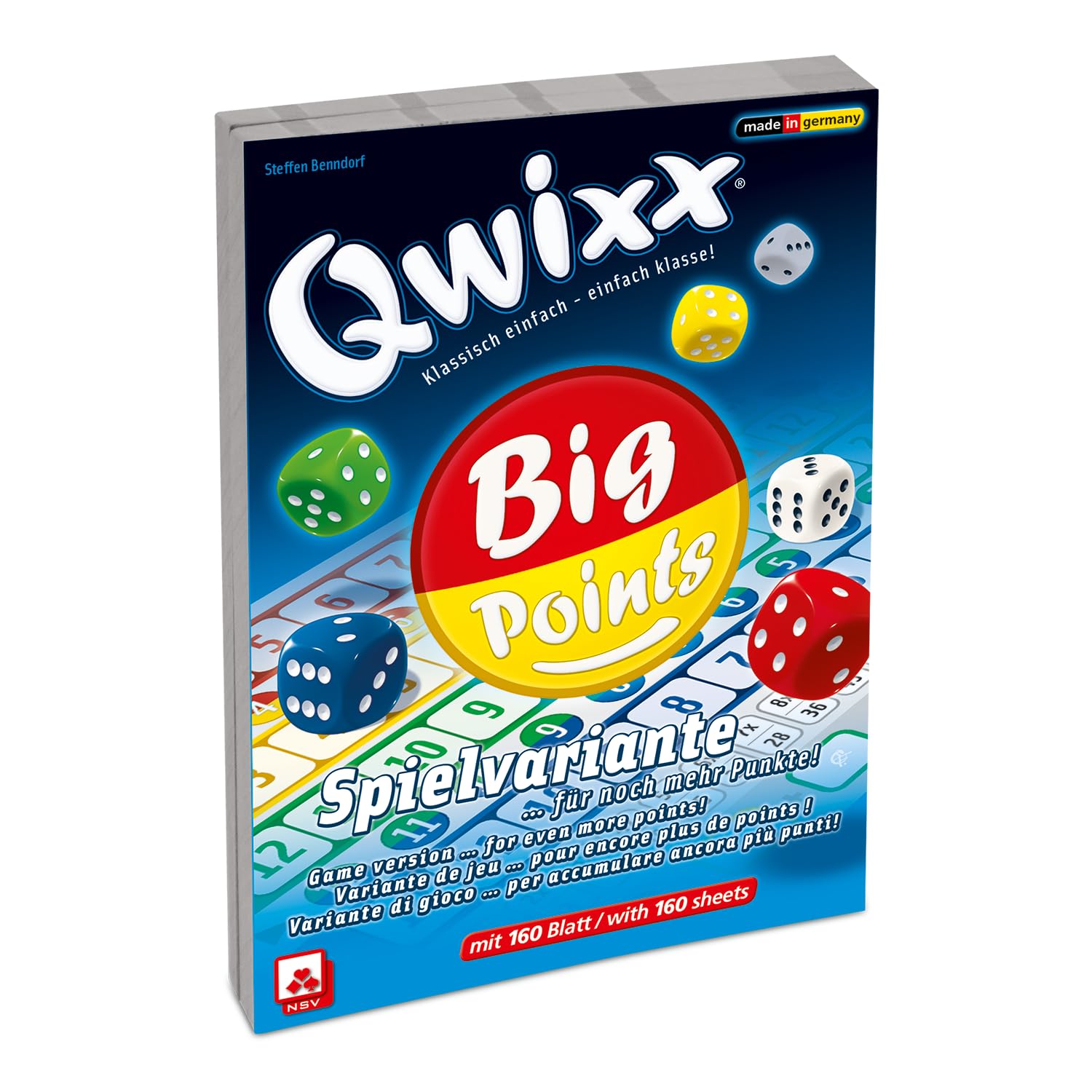 NSV - 4039 - QWIXX - Big Points - additional blocs (set of 2) - dice game