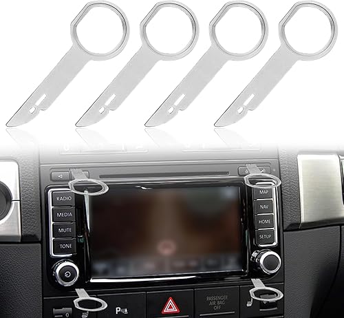 Herramientas universales de ganchos estéreo, herramienta de extracción de radio de coche, llave de liberación DIN, juego de llaves compatibles con