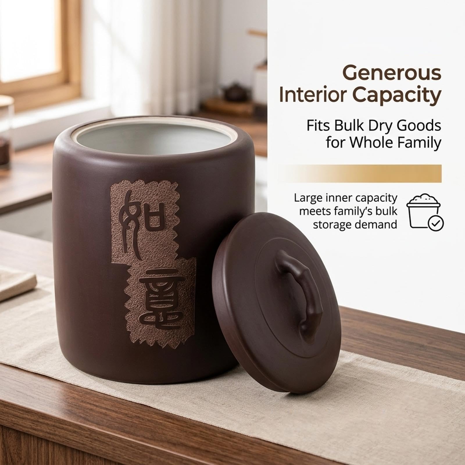 Barattolo per Alimenti in Ceramica,Barattolo Ceramica con Coperchio Vaso